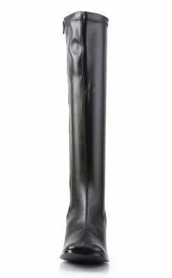Funtasma GOGO-300 Black Stretch Vegan Leather Gogo Boots