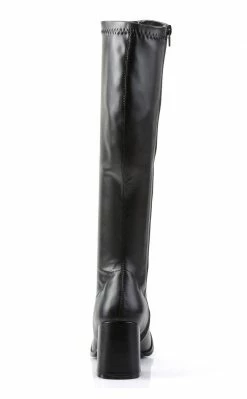 Funtasma GOGO-300 Black Stretch Vegan Leather Gogo Boots