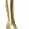 Funtasma GOGO-300 Gold Stretch Vegan Leather Gogo Boots