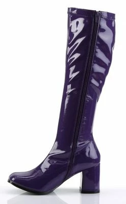 Funtasma GOGO-300 Purple Stretch Patent Gogo Boots