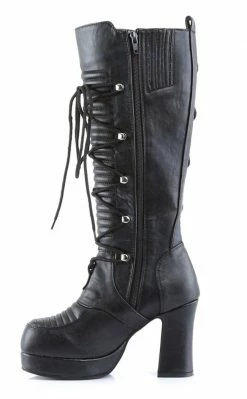 Demonia GOTHIKA-200 Black Steampunk Boots Shoes 9 Demonia GOTHIKA-200 Black Steampunk Boots Shoes
