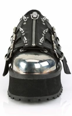 Demonia GRAVEDIGGER-03 Black Creepers Shoes