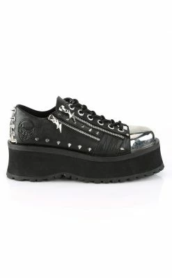 Demonia GRAVEDIGGER-04 Black Creepers Shoes