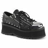 Demonia GRAVEDIGGER-04 Black Creepers Shoes