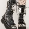 Demonia GRAVEDIGGER-250 Black Vegan Leather Boots (Au Stock)