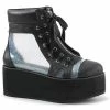 Demonia Shoes GRIP-102 Glitter Sneaker Ankle Boots 2 Demonia Shoes GRIP-102 Glitter Sneaker Ankle Boots