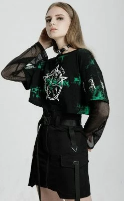 Punk Rave Clothing Gasoline Cargo Skirt