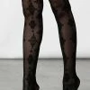 Killstar Gerta Mesh Stockings Clothing 1 Killstar Gerta Mesh Stockings Clothing