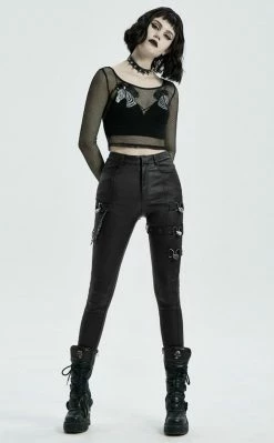 Punk Rave Gladiatrix Faux Leather Jeans