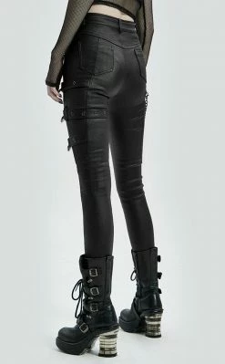 Punk Rave Gladiatrix Faux Leather Jeans 14 Punk Rave Gladiatrix Faux Leather Jeans