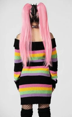 Killstar Good Vibes Knit Sweater Dress