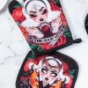 Rose Demon New Arrivals Good Witch Bad Witch Oven Mitt Set 2 Rose Demon New Arrivals Good Witch Bad Witch Oven Mitt Set
