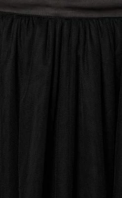 Black Friday Goth Mesh Formal Skirt Clothing