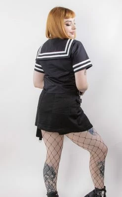 Black Friday Goth Sailor Creep Blouse