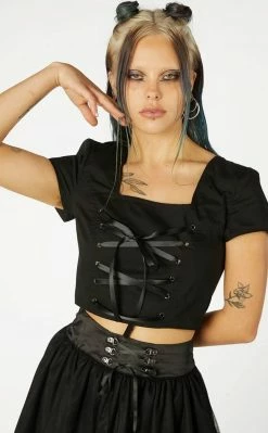 Black Friday Gothic Corset Blouse