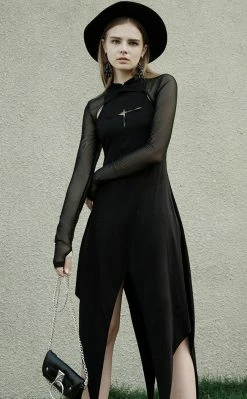 Punk Rave Grave Encounters Hooded Dress