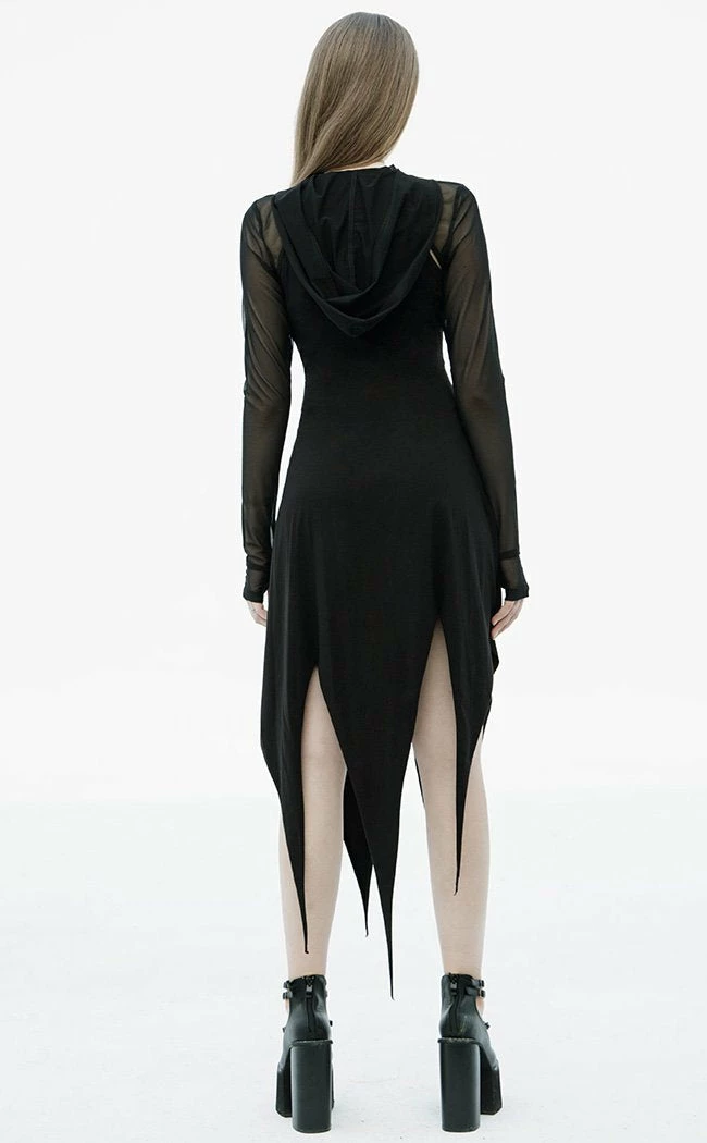 Punk Rave Grave Encounters Hooded Dress 6 Punk Rave Grave Encounters Hooded Dress