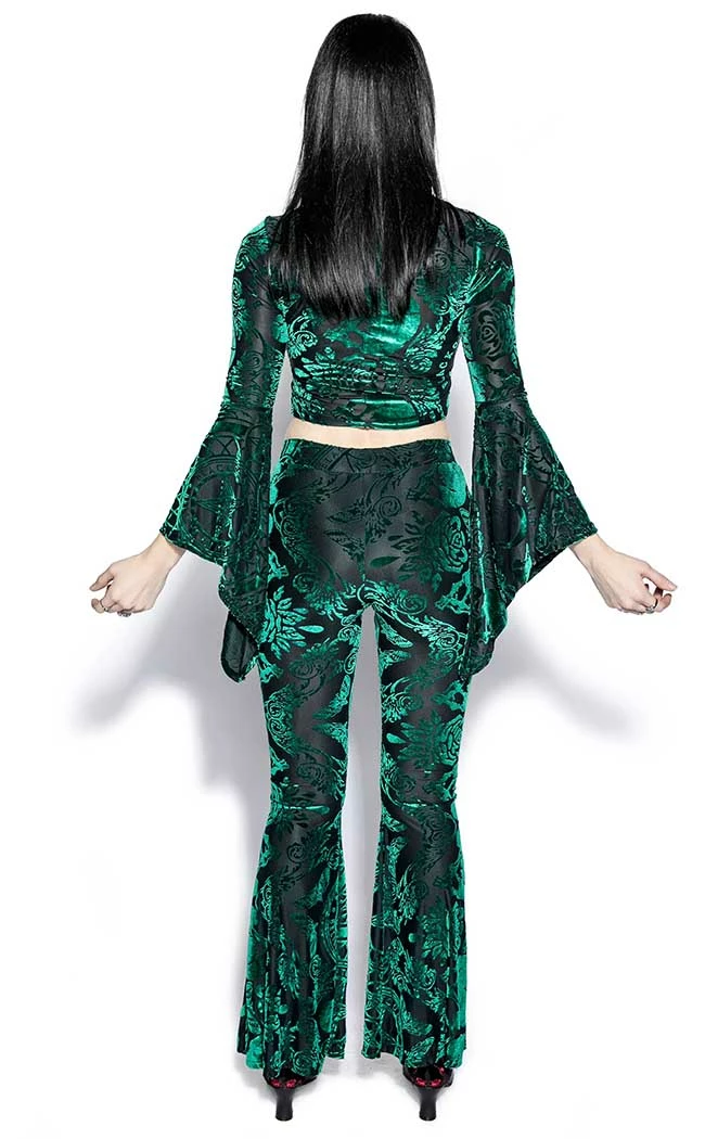 BlackCraft Green Baroque Velvet Top 6 BlackCraft Green Baroque Velvet Top