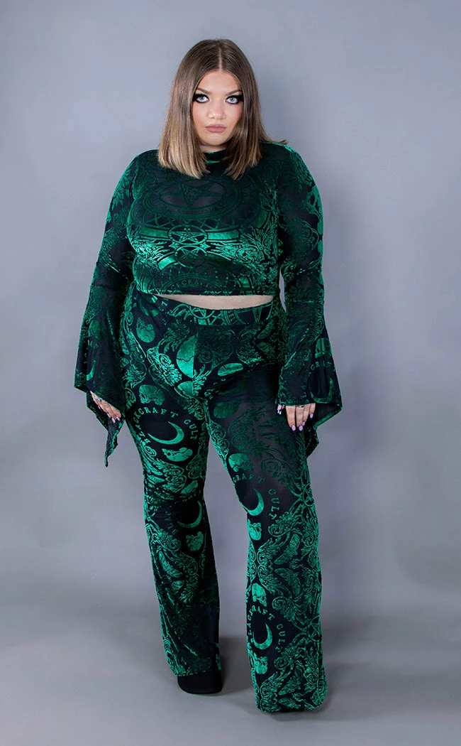 BlackCraft Green Baroque Velvet Top 7 BlackCraft Green Baroque Velvet Top