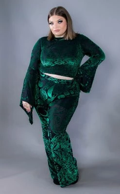 BlackCraft Green Baroque Velvet Top 18 BlackCraft Green Baroque Velvet Top