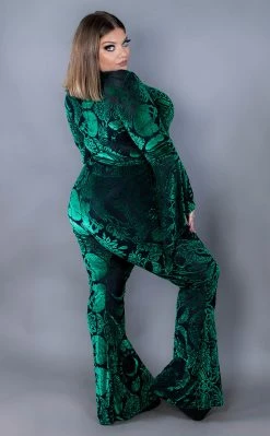 BlackCraft Green Baroque Velvet Top 19 BlackCraft Green Baroque Velvet Top