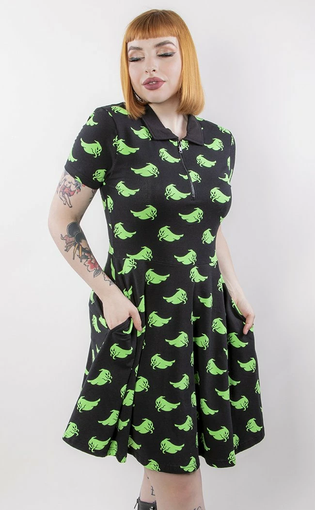 Black Friday Clothing Green Ghost Collar Dress 5 Black Friday Clothing Green Ghost Collar Dress