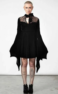 Killstar Grimina Velvet Sorcery Dress Clothing
