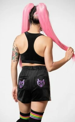 Killstar Groovy Velour Bralet Clothing