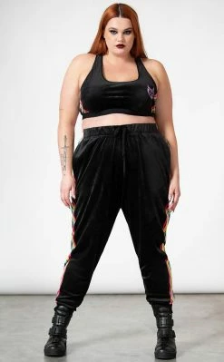 Killstar Groovy Velour Bralet Clothing