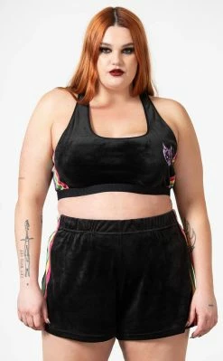 Killstar Groovy Velour Shorts 11 Killstar Groovy Velour Shorts