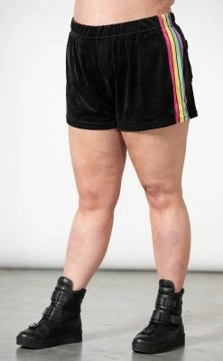 Killstar Groovy Velour Shorts 15 Killstar Groovy Velour Shorts