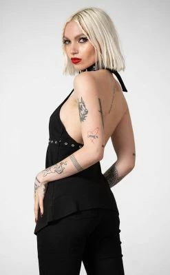 Killstar Hardcore Halter Top Clothing