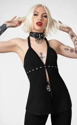 Killstar Hardcore Halter Top Clothing