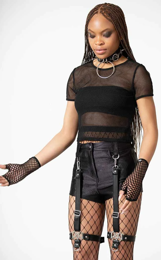 Killstar Clothing Hardliner Garter Shorts 4 Killstar Clothing Hardliner Garter Shorts
