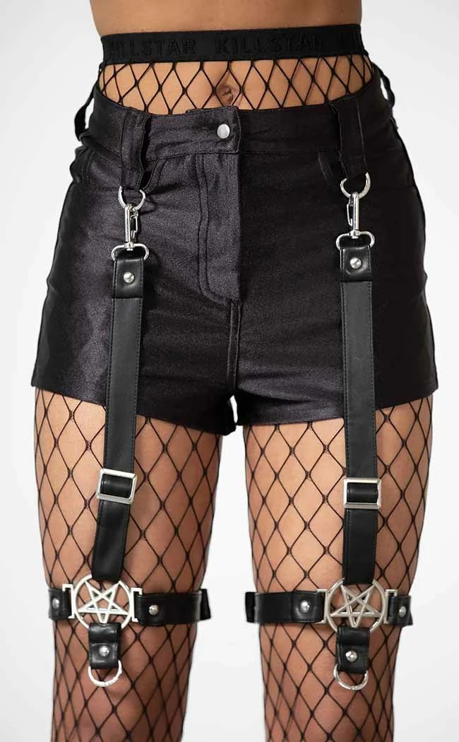 Killstar Clothing Hardliner Garter Shorts 5 Killstar Clothing Hardliner Garter Shorts
