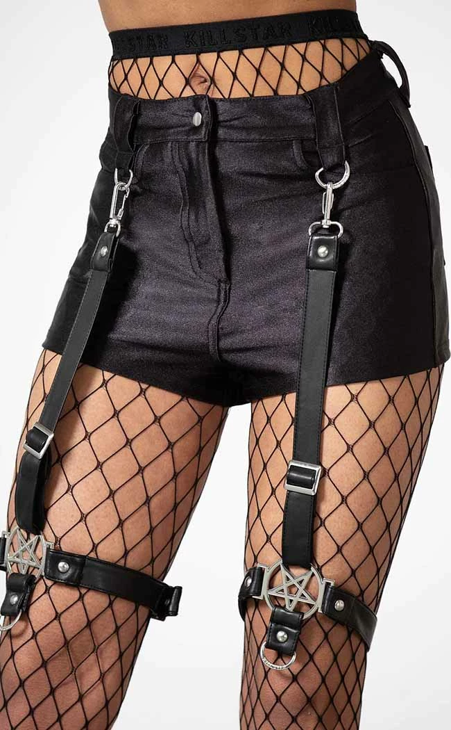 Killstar Clothing Hardliner Garter Shorts 6 Killstar Clothing Hardliner Garter Shorts