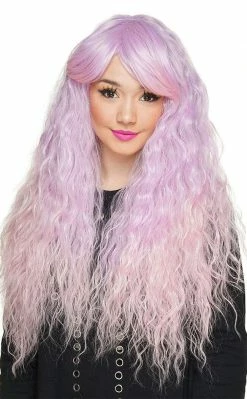 Rockstar Wigs Harmony Long Wavy Lavender/Pink Wig