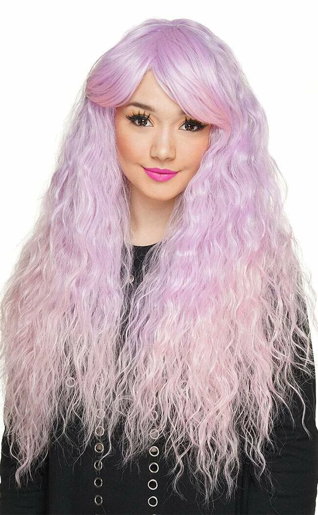 Rockstar Wigs Harmony Long Wavy Lavender/Pink Wig 3 Rockstar Wigs Harmony Long Wavy Lavender/Pink Wig