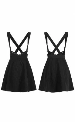 Punk Rave Clothing Harriet Suspender Skirt