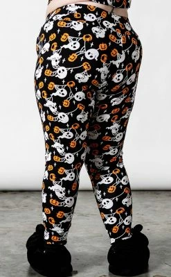 Killstar Haunted Pumpkin Lounge Leggings Clothing