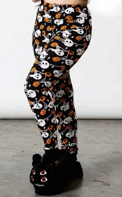 Killstar Haunted Pumpkin Lounge Leggings Clothing