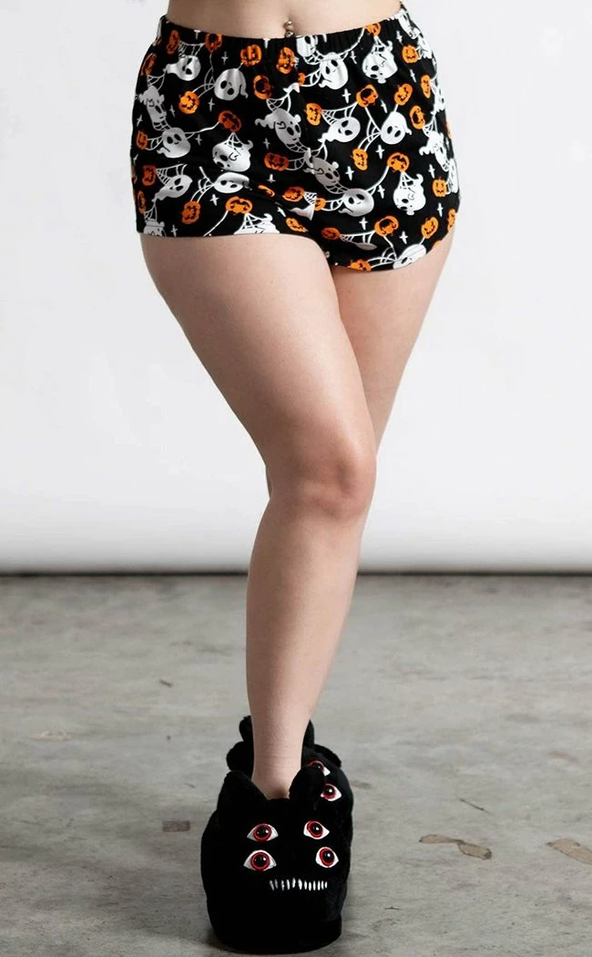 Killstar Clothing Haunted Pumpkin PJ Shorts 6 Killstar Clothing Haunted Pumpkin PJ Shorts
