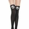 Music Legs Clothing Head Like A Hole Thigh High Stockings