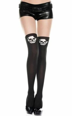 Music Legs Clothing Head Like A Hole Thigh High Stockings