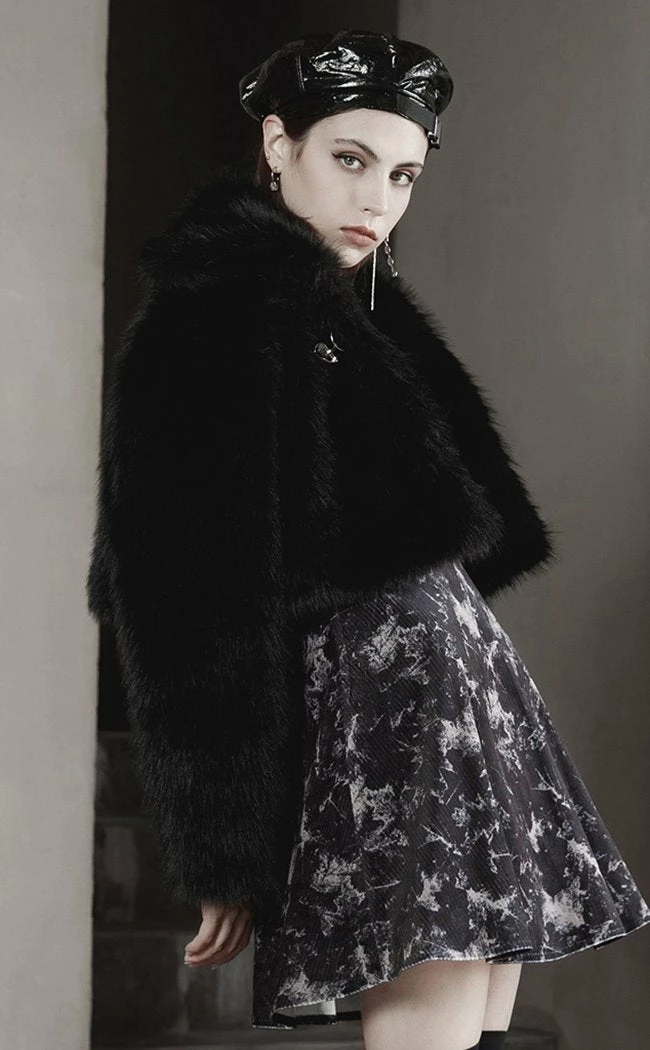 Punk Rave Clothing Heartbreaker Faux Fur Coat 5 Punk Rave Clothing Heartbreaker Faux Fur Coat