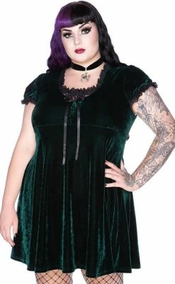 Killstar Clothing Heather Babydoll Dress | Emerald