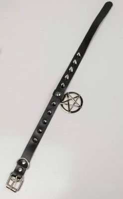 Cold Black Heart Hellcat Spiked Collar | Black Chokers