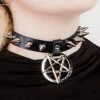 Cold Black Heart Hellcat Spiked Collar | Black Chokers 1 Cold Black Heart Hellcat Spiked Collar | Black Chokers