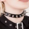 Cold Black Heart Chokers Hellfire Spiked Choker