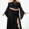 Killstar Clothing Hellverina Split Maxi Skirt 1 Killstar Clothing Hellverina Split Maxi Skirt